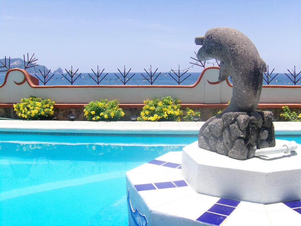 La Paloma Oceanfront Retreat Hotell San Patricio Melaque Rom bilde